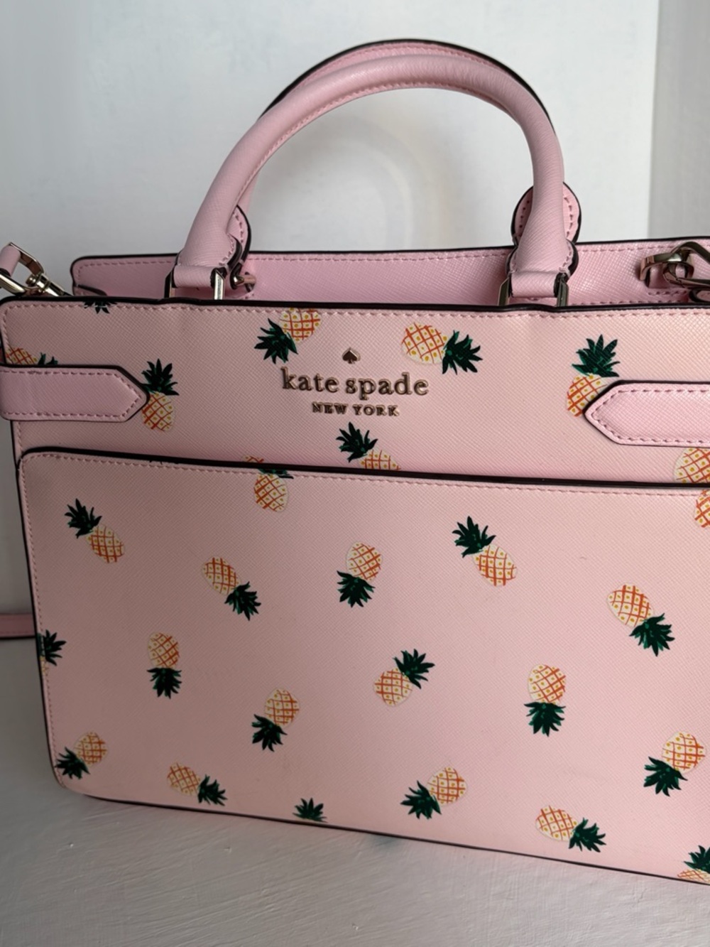 kate spade Pink Pineapple Print Satchel